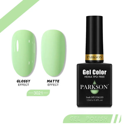 Parkson 12ml Nail Gel Polish TPO HEMA Free Glitter Semi Permanent Soak Off UV LED Long Wear Ultra Diamond Top Coat Varnish