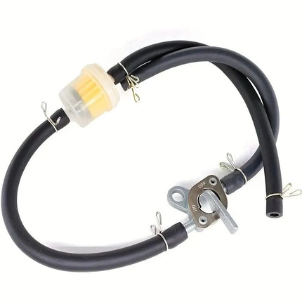 6MM Motorcycle Dirt Bike ATV Scooter Fuel Tank Petcock Valve Switch Inner Filter Gasoline Petrol Line Hose Tube Clips 50-200CC