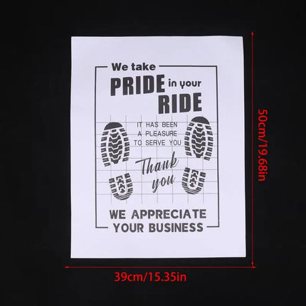 Car Floor Mat Disposable Waterproof Anti-Slip Paper Pad Perfect for Automotive Interior Protection and Cleaning