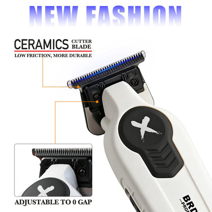BRDCLIP Professional Hair Clippers Rechargeable Hair Trimmer Charging Base Haircut Machine DLC Blade Clippers For man BRD-FA1C