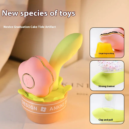 2-in-1 Vibrator Clit Sucking Orgasm Dildo Vibrator G-spot Orgasm Woman Sex Toys Clitoral Stimulator Adult Products Clitoral Suck