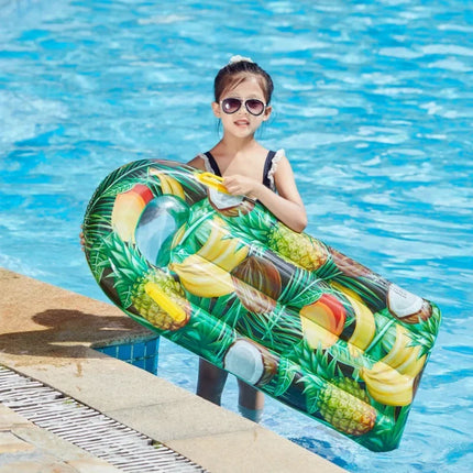 Thickened Inflatable Toys Children Inflatable Surfboard with Cartoon Print Summer Outdoor Water Swimming Inflatable Air Mattress