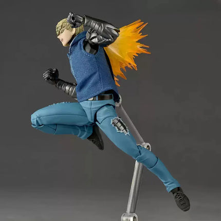 Kaiyodo Revoltech Yamaguchi Genos Action Figure With Bonus One Punch Man 1/12 6 Inch Super Articulated Replaceable Heads Hands