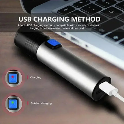 Mini LED 395nm UV Flashlight Rechargeable Waterproof Black Light Torch for Pet Urine Stain Detection Scorpion and Fluorescent