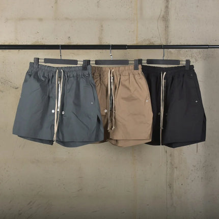 RO25 Dark High Street Shorts Men's Quarter Pants Zipper Drift Straps Summer Casual Split Shorts Versatile Shorts Retro