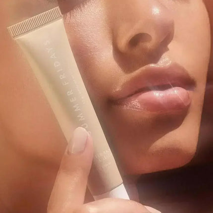 Summer Friday's Vanilla Beige Lip Balm Moisturizing Transparent Lipstick Set Smooth Soft Tube Mirror Lip Gloss Lip Makeup