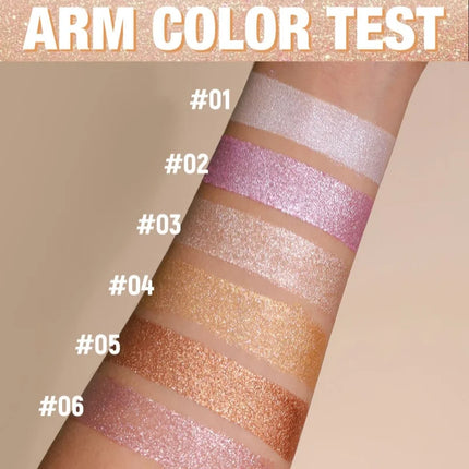  Liquid Highlighter Starlight Liquid Fine Sparkle for Face Body Long-Lasting Glow for Stage Festival & Photography Makeup