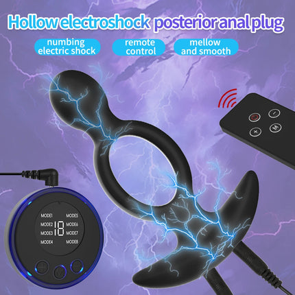 Anal Dilator Expansion Prostate Stimulation Silicone Electric Anal Vibrators Hollow Buttplug for Beginner Easy To Enter Sex Toys
