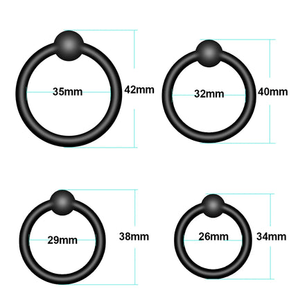 Silicone Cock Penis Rings Penis Ring Sex Toys for Men Enlargers Erection Enhancing Ultra Soft Long Lasting Stronger Cockring 18+