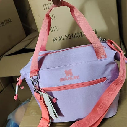 Replica Shoulder Bag Mini Soft Insulation Bag Outdoor Portable Travel Lunch Bag Upgraded Insulation Oxford Cloth Materia