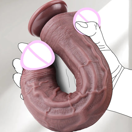 7/8/12in Realistic Dildo, g-spot Silicone Dildos with Strong Suction Cup, Small Dildo for Anal vingina,Sex Toy for Women and Men