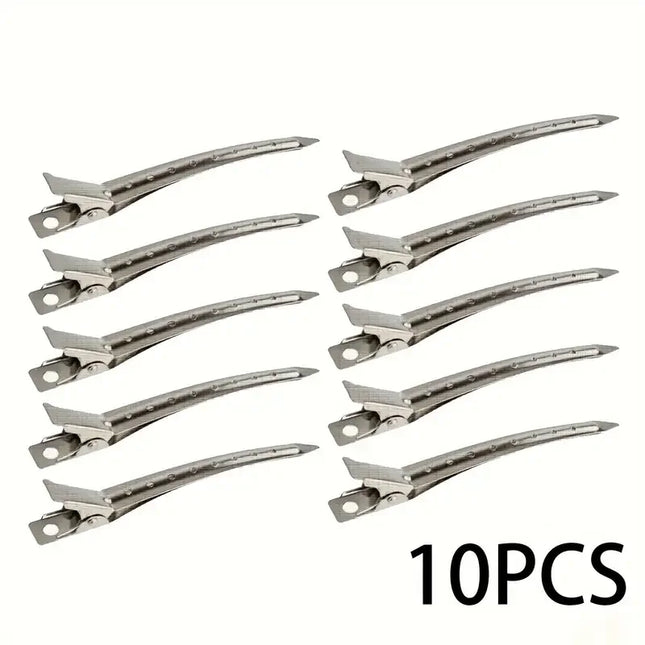 New Alligator Hair Clips Metal Duck Bill Hair Clips for Styling - with Holes Professional Sectioning Clips for Salon And Women