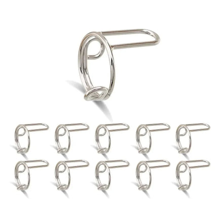 10PCS Nail Rings Fingertip Nail Rings for False Nail Women Girls Phalanx Ring Adjustable Reusable Removable Nail Art Decoration