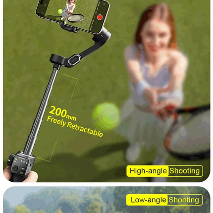 AOCHUAN 3-Axis Handheld Gimbal Phone Stabilizer with Extension Rod  8.0 Anti Shake Face Tracking for Phone Outdoor Shooting Vlog