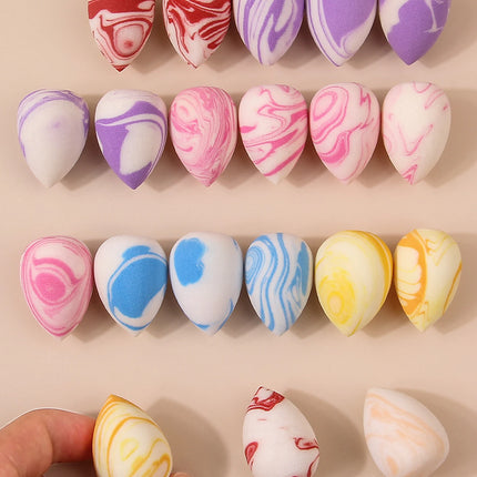 10/20/25/50/100PCS Cute Candy Makeup Sponges - Rainbow Blending Set for Foundation & Concealer, Girls Holiday Gift