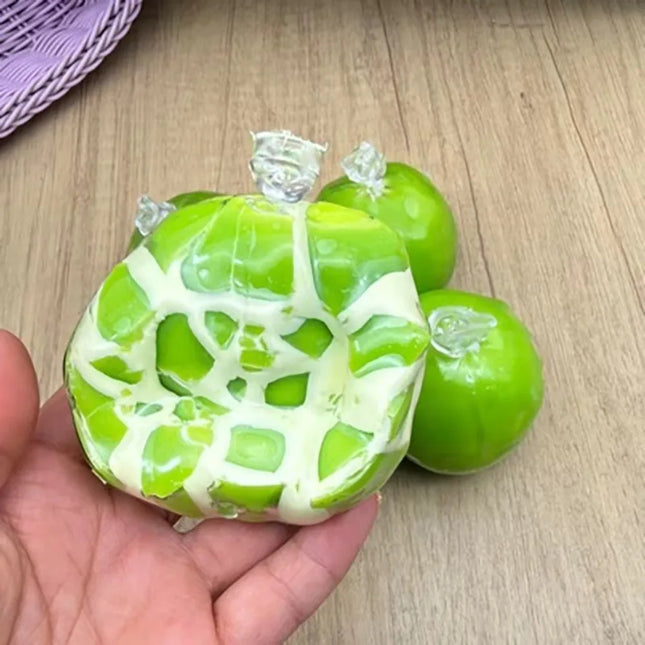 Green Grape Design Wax Cracking Squeeze Toy Crispy Feel Crackable Texture Crispy Stress Balls Handmade Craft Soft TPR
