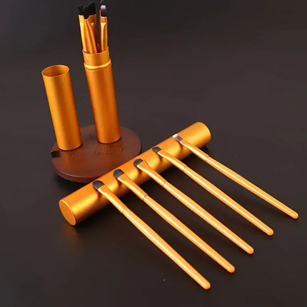 5-piece cosmetic brush set, eye shadow concealer soft brush, portable travel mini cosmetic tool brush