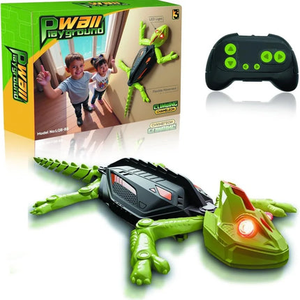 Kids Electric Remote Control Gecko Wall Climbing Toy with LED Eyes Fun Prank Lizard Toys Boys Girls Christmas Sensory Game