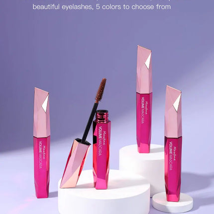 Diamond Dense Mascara Waterproof Non Smudging Long Lasting For Natural Dense Curled And Long Lashes