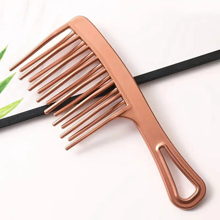 Double row big tooth comb wide tooth ladies special perm curly plastic large fluffy long hair styling comb