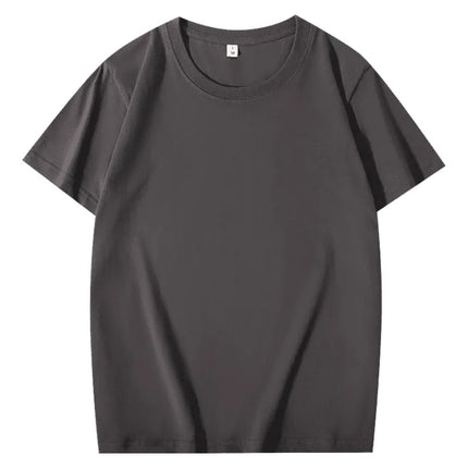 100% Cotton T-shirt Custom Logo Print Image Men and Women Clothes Diy Enterprise Embroidery Team Culture Short Sleeved Tops