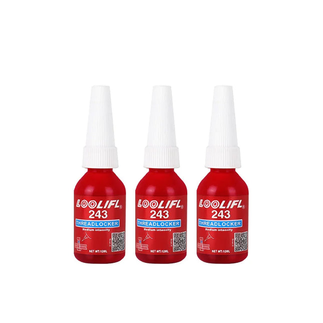 LOOLIFL Blue Thread Locker 243 Nuts-Bolts Locker, Screw Adhesive Lock Tight Seal Fasteners Anaerobic Curing Metal Glue,Rustproof