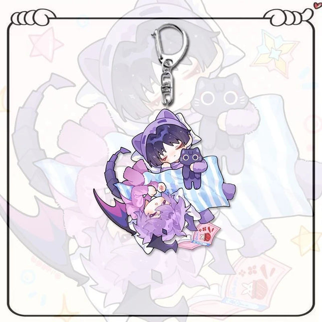 Game Durin Balladeer Wanderer Cosplay Keychain Kawaii Acrylic Keyring Key Chain Bag Ornament Decoration Props