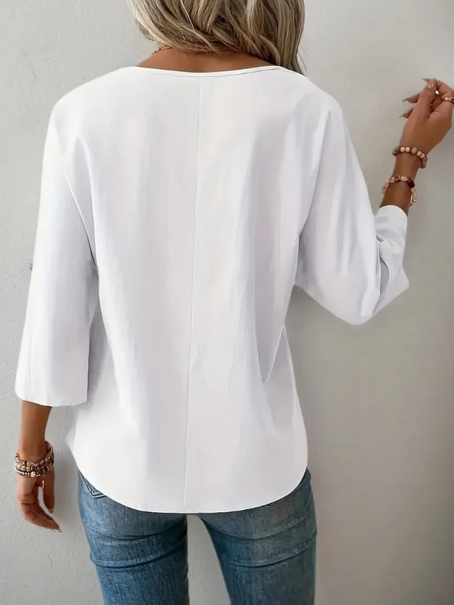 Plus Size Womens Fashion Summer Shirts Breathable Solid Plain Lady Clothings Crew Neck Loose Fit Blouses Half Sleeve Casual Tops