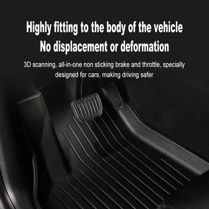 Car Floor Mats Cargo Liner For Tesla Model 3 Highland 2024-2026 Waterproof Anti-slip Trunk Mat TPE Pads All Weather Floor Liners