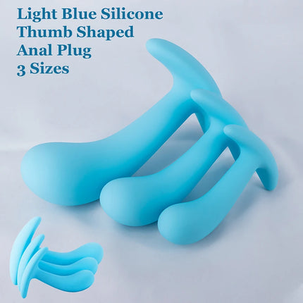 Thumb Shaped Silicone Anal Plug for Woman Men 3 Sizes Butt Plug Anal Dildos Analplug Sexy Toys Adult Toys Anal Toys Sex Toys