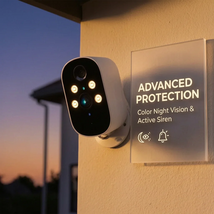 XVIM Solar Camera 2K HD Outdoor 2.4G Wifi Security Camera Battery Cameras Home Surveillance Protection PIR Human Detection