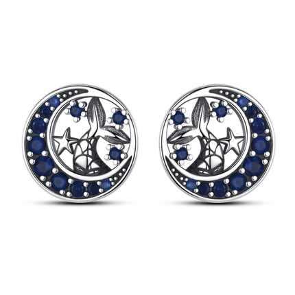 925 Silver Charms Plata De Ley 925 Jewelry Women Fashion Cute Tiny Clear Crystal CZ Stud Earrings Star Starfish Dolphin Earrings