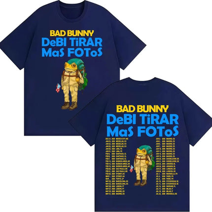 Rapper Bad Bunny Should Take More Photos DTMF Album 2026 T-shirts Men Women Vintage Cartoon Fashion Short Sleeve T Shirt Streetwear