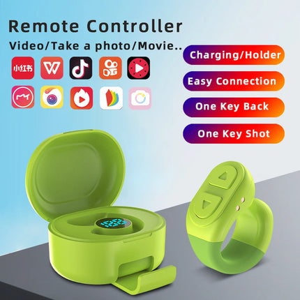 For  Scrolling Ring For TIK Tok Ring with Stand Kindle App Camera Remote Digital Charging Case for iOS Android Cell Phone