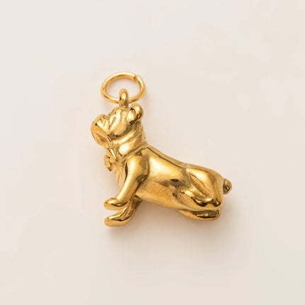 Animal Series Pendant Stainless Steel DIY Small Pendant Vacuum Plated 18K Gold Color-Preserving Accessory in Furnace