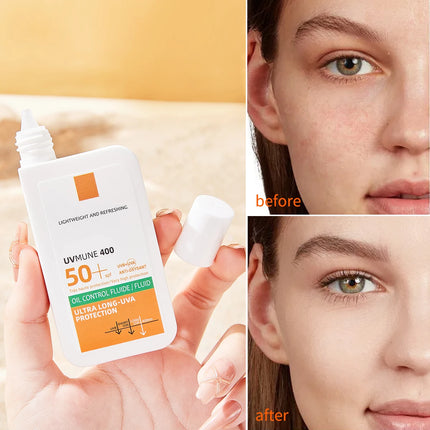 Long Lasting Facial Sunscreen with High UV Protection Refreshing and Moisturizing a 2 in 1 Skincare and Sun Protection Product