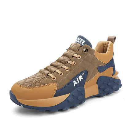 Men's Spring New Sport Shoes Casual Classic Trendy Thick Bottom Leisure Shoes Breathable Microfiber Upgraded Spring Autumn