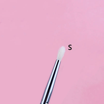 Tapered Crease Brush Large Small and Medium-sized Crease Makeup Brush Eyeshadow Crease Makeup Tool 100% Goat Hair & Copper Tube