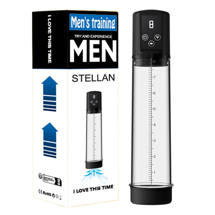 Vacuum Pump Adult Rechargeable for Men, Electric Suction Enhancer with Adjustable Modes, Rings and Silicone Cup for Wellness