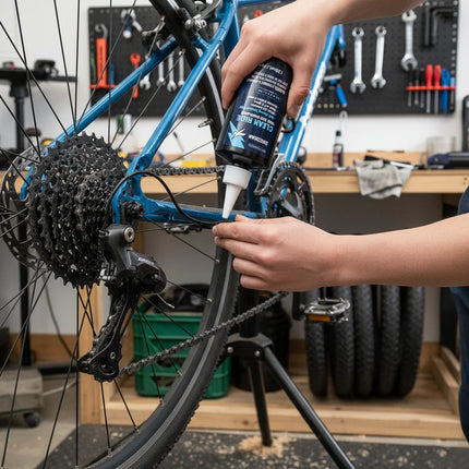 120ml Bike Chain Lube, Wax-Based Bicycle Lubricant for MTB & Road Bike, Anti-Rust, Reduces Wear, Quiet Smooth Ride & Repels Dirt