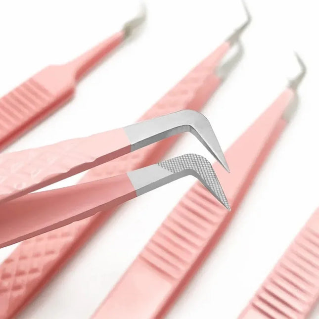 Lash Tweezers with Fiber Tip Tweezers for Eyelash Extensions Fiber Tips Eyelash Tweezers Eyelash Extensions Lash Tweezers