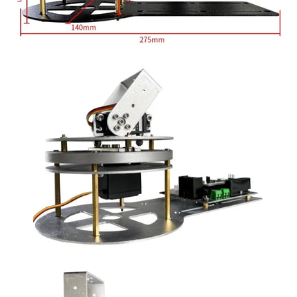 2 DOF Robot Manipulator Metal Servo DS3218 Mechanical Rotating Gimbal For Arduino Robot DIY Kit Programmable Turntable Platform