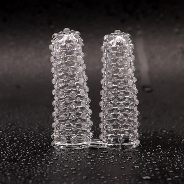 1Pc Silicone Adult Clit Stimulate Erotic Exotic Accessories Sex Women Lesbian Toy Finger Sleeve Vibrator Female Masturbator ﻿