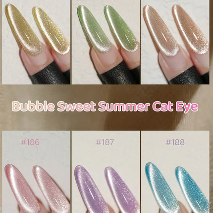XEIJAYI 6Pcs 15ml cat eye Nail Gel polish set Semi Permanent Nail Art Soaking UV LED Nail Salon DIY Nail Salon Gel