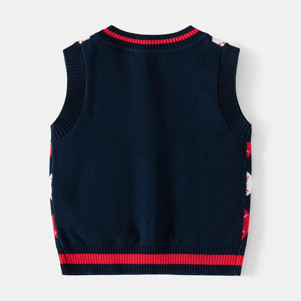Toddler Boys Sweaters Vests Kids Girl Pullover Tops Knitwear Winter Children's Clothes
