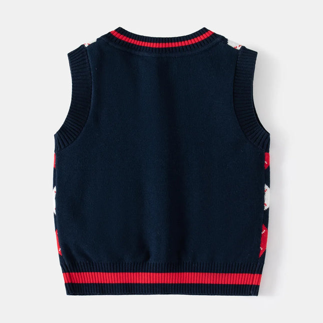 Toddler Boys Sweaters Vests Kids Girl Pullover Tops Knitwear Winter Children's Clothes