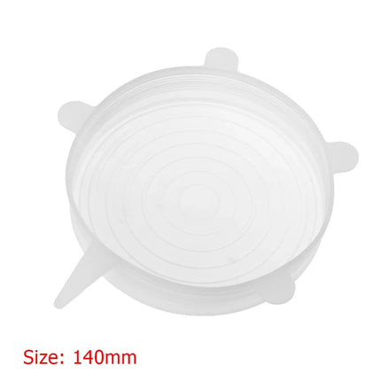 1-5Pcs Stretch Silicone Lids Heat Resistant Reusable Food Wrap Bowl Pot Pan Cover Universal Cookware Lid Kitchen Refrigerator