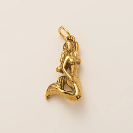 Animal Series Pendant Stainless Steel DIY Small Pendant Vacuum Plated 18K Gold Color-Preserving Accessory in Furnace