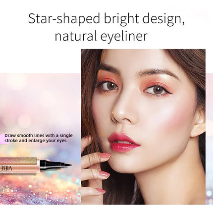 VIBELY Waterproof Liquid Eyeliner Pen - Smudge Proof, Glitter Sparkle (TikTok Viral), Long Lasting, Ultra Fine Tip - AliExpress
