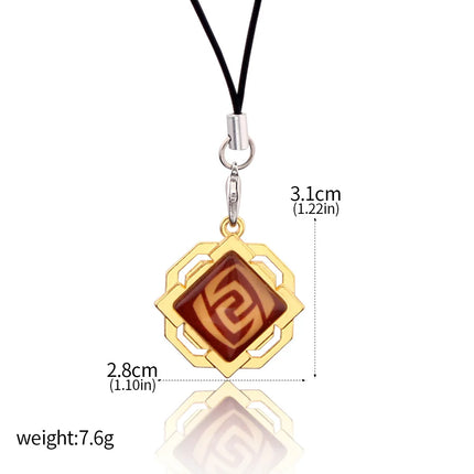 Game Genshin Impact Vision Keychain Luminous 7 Element Double Side Glass Pendant Eye Of Original Keyring Phone Charms Souvenir
